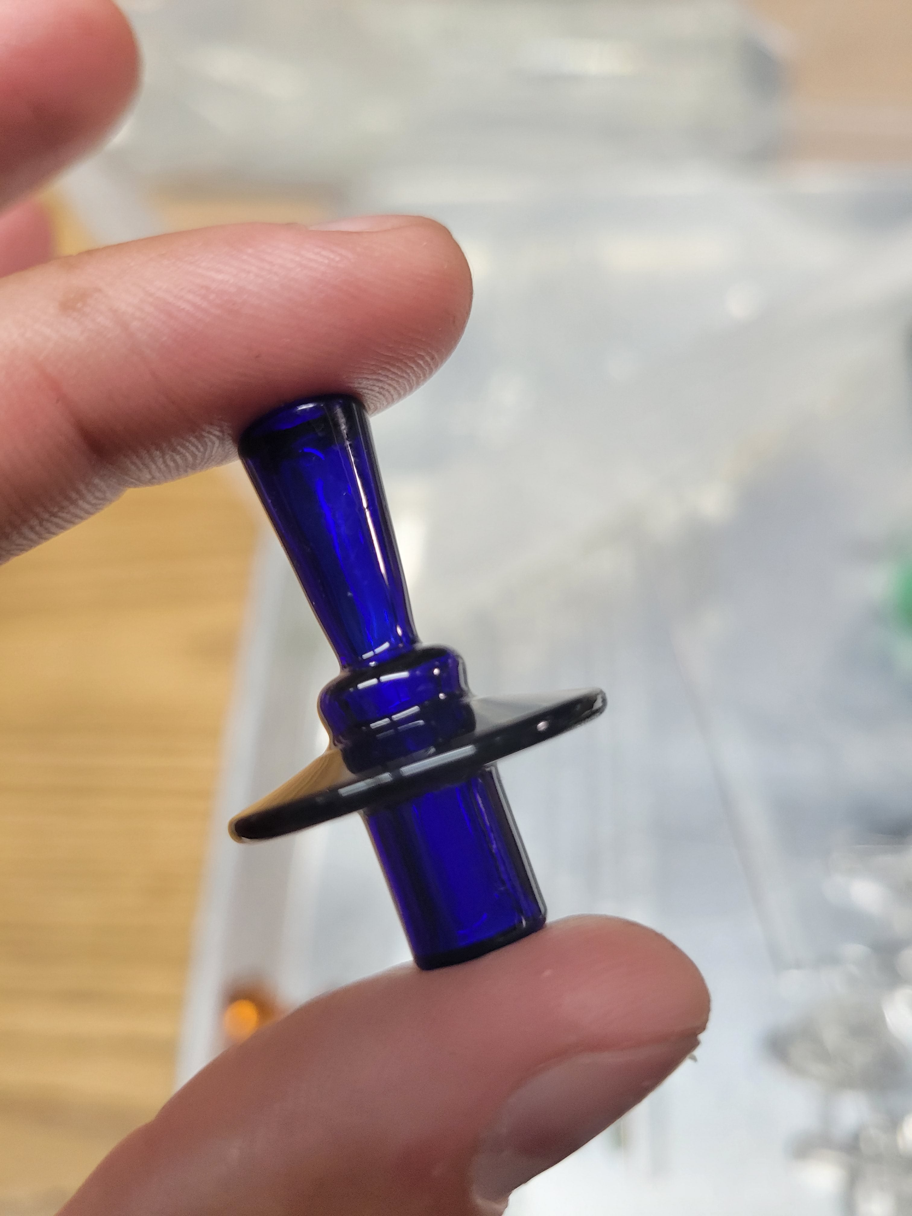 Cobalt control tower stopper – Zach Brown Glass