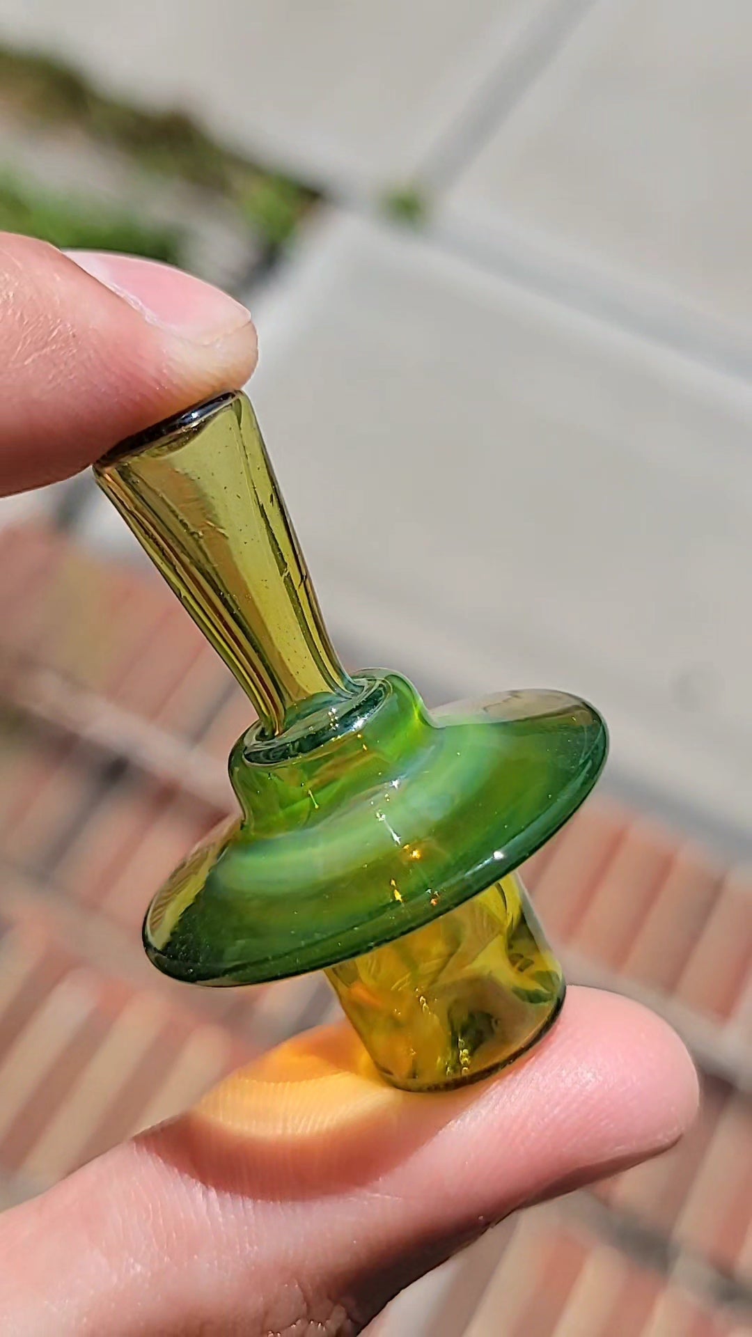 Opal lime v2 Stopper – Zach Brown Glass