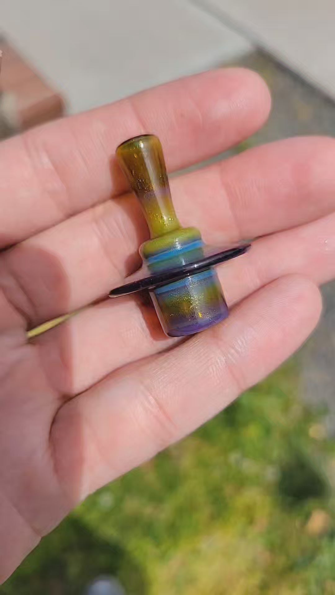 Mystery Adventurine stopper – Zach Brown Glass