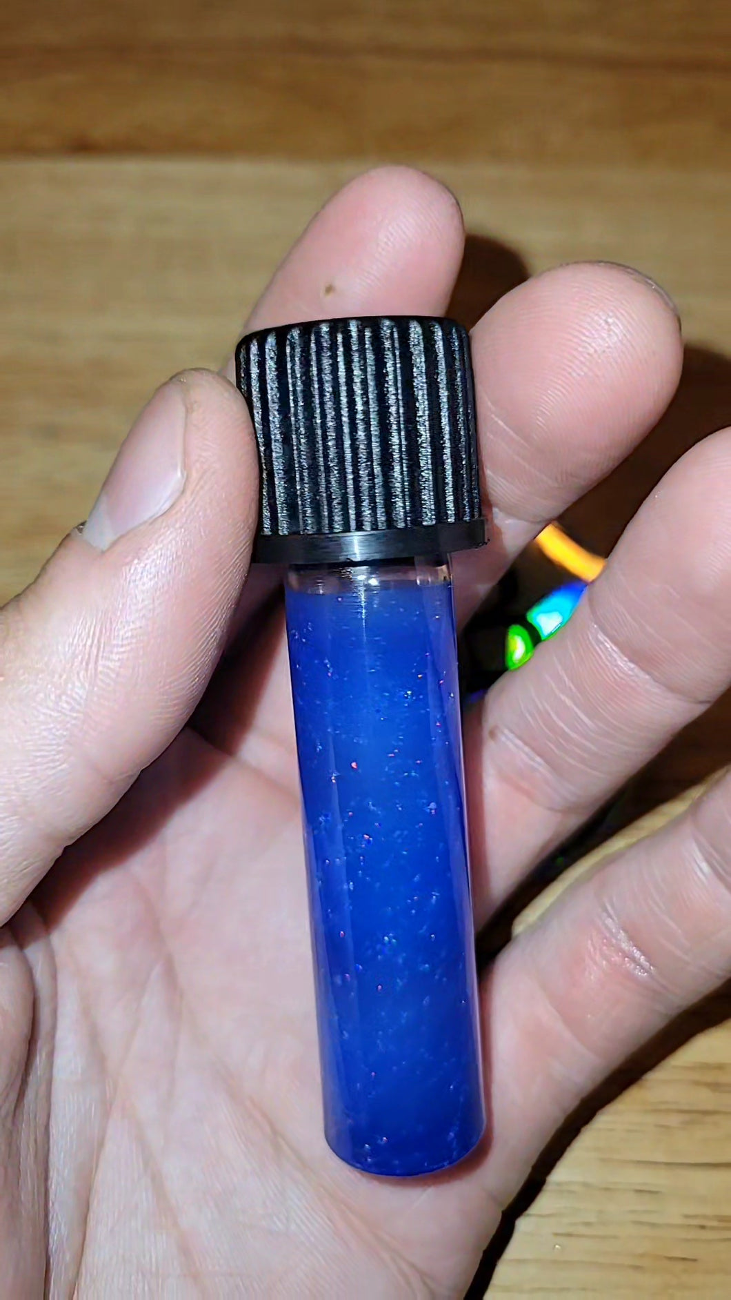 Blue Crushed Opal Terp Tube